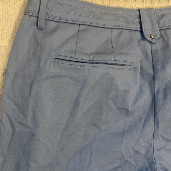 Larry Levine crop pants blue capri cotton size 10 - Picture 10 of 11